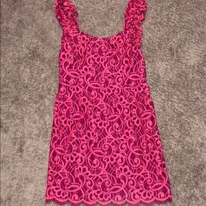 Lilly Pulitzer Pink Lace Dress 12